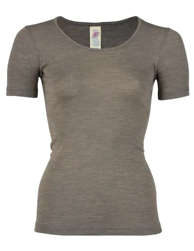 T-Shirt da Donna in Seta e Lana Merino - Engel