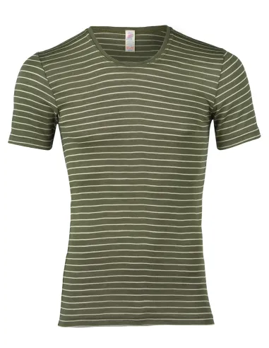 T-Shirt da Uomo in Seta e Lana Merino - Engel